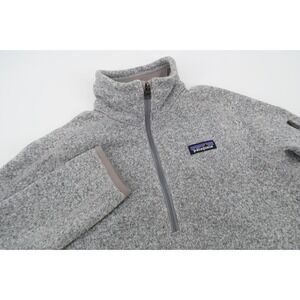 Patagonia Women's‎ Small Gray Jacket Better Sweater 1/4 Zip Fleece Pullover